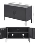 ArtissIn Buffet Sideboard Metal Cabinet - BASE Charcoal