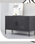 ArtissIn Buffet Sideboard Metal Cabinet - BASE Charcoal