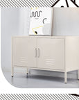 ArtissIn Buffet Sideboard Metal Cabinet - BASE White