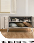 ArtissIn Buffet Sideboard Metal Cabinet - BASE White