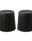 Artiss 2x Bar Stools Cupcake Plastic Foot Stool Black