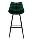 Artiss 2x Bar Stools Velvet Chairs Green