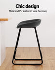 Artiss 4x Bar Stools Kitchen Dining Chairs Counter Stool PU Leather Metal