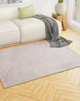 Floor Rugs 120x160cm Washable Area Mat Large Carpet Microfiber Ripple