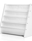 Keezi 4 Tiers Kids Bookshelf Magazine Shelf Children Bookcase Rack Organiser