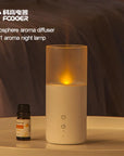 USB roma diffuser gold Mini flame diffuser essential oil aroma diffuser for home office