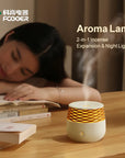 Small Electric 2023 Aroma Diffuser Vase Aromatherapy Plant Indoor Pet Personal Facial Water wooden Mini Air Humidifier