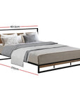 Artiss Bed Frame King Size Metal Frame DANE