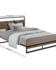 Artiss Bed Frame Metal Frame DANE - King Single