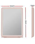 Embellir Compact Makeup Mirror w/ LED Light Portable Foldable Travel Beauty Pink