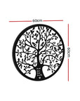 Tree of Life Round Frame Metal Wall Art