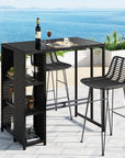 Gardeon Outdoor Bar Set Patio Furniture Dining Chairs Table and Chairs Wicker