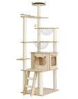 i.Pet Cat Tree Tower Scratching Post Scratcher 174cm Wood Bed Condo House Ladder