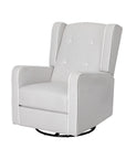 Recliner Armchair 360 Swivel Grey Fabric