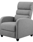 Bolivia Recliner Armchair Grey Fabric