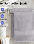 2 Pack Bath Sheets Set Cotton Extra Large Towel Grey