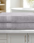 2 Pack Bath Sheets Set Cotton Extra Large Towel Grey