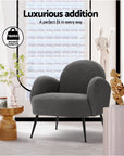 Armchair Boucle Charcoal Hanes