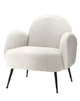 Armchair Lounge Chair Armchairs Accent Arm Chairs Sherpa Boucle White