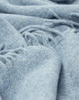 Oxford Throw - Merino Wool Blend - Sky Blue