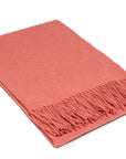 Paddington Throw - Fine Wool Blend - Peach