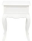 French Provincial 1 Drawer Lamp Table (White)