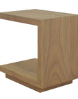 Oscar Solid Mindi Lamp Table (Natural)