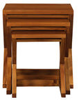 Manhattan Nest of Tables - Set of 3 (Light Pecan)