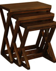 Manhattan Nest of Tables - Set of 3 (Mahogany)