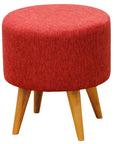 Manhattan Round Ottoman (Cherry Red)