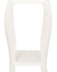 Cabriole Leg Plant Stand (White)