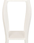 Cabriole Leg Plant Stand (White)