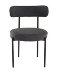 Charcoal Chic Boucle Elsa Dining Chairs