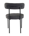 Charcoal Chic Boucle Elsa Dining Chairs