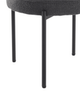 Charcoal Chic Boucle Elsa Dining Chairs