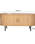 Ripple Sideboard with Sliding Doors — Earthy Elegance Redefined