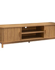 Lola Ribbed Natural Entertainment Unit