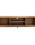 Lola Ribbed Natural Entertainment Unit