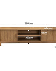 Lola Ribbed Natural Entertainment Unit