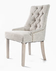 French Provincial Dining Chair Oak Leg AMOUR CREAM