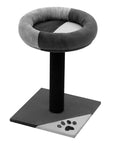 Grey Cat Scratching Tree Scratcher Post Pole Furniture Gym House