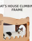 YES4PETS Cat Cardboard House Tower Condo Scratcher Pet Post Furniture Double Storey