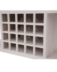 Foxglove Sideboard Buffet Wine Cabinet Bar Bottle Wooden Storage Rack - White