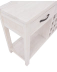 Foxglove Sideboard Buffet Wine Cabinet Bar Bottle Wooden Storage Rack - White