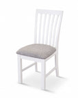 Laelia Dining Chair Set of 4 Solid Acacia Timber Wood Coastal Furniture - White