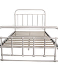 Metallica King Single Bed Size Metal Frame Platform Mattress Base - White