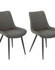 Tyler Fabric Chair (Set of 2) - Grey