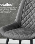 Tyler Fabric Chair (Set of 2) - Grey