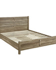 Double Size Bed Frame Natural Wood like MDF in Oak Colour