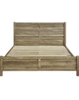 Double Size Bed Frame Natural Wood like MDF in Oak Colour